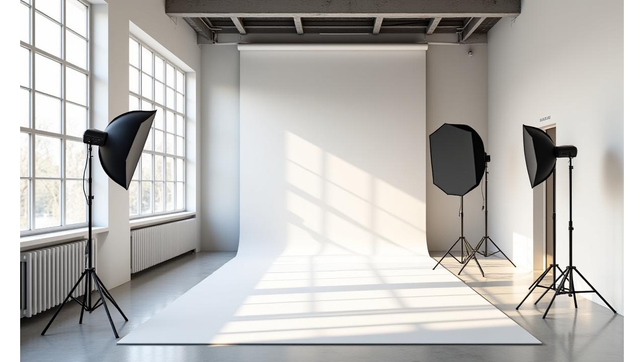 Bjørk & Sti fotostudio i Oslo, moderne og lyst, med profesjonelt utstyr