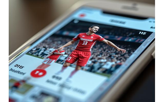 Skjermbilde av et populært sportsbilde på en sosial medieplattform med mange likerklikk og kommentarer